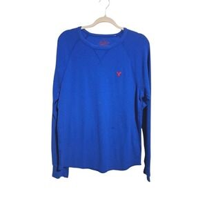 Y2k American Eagle Heritage Men's size Large Waffle Knit Preppy Grunge Thermal